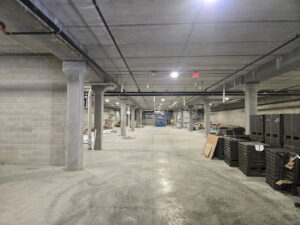 Plumbing progress at The Flats on Kemp