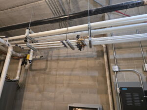 Mechanical installation at The Flats on Kemp
