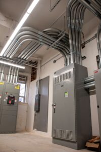 Automatic transfer switch equipment connected to standby generators at Morrill Hall SDSU